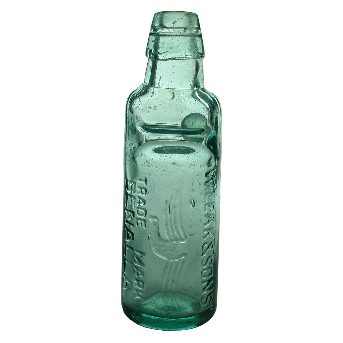 Codd. W. Leak & Sons, Benalla. Eagle. All Way Pour. Applied top. 6 oz. (Victoria)