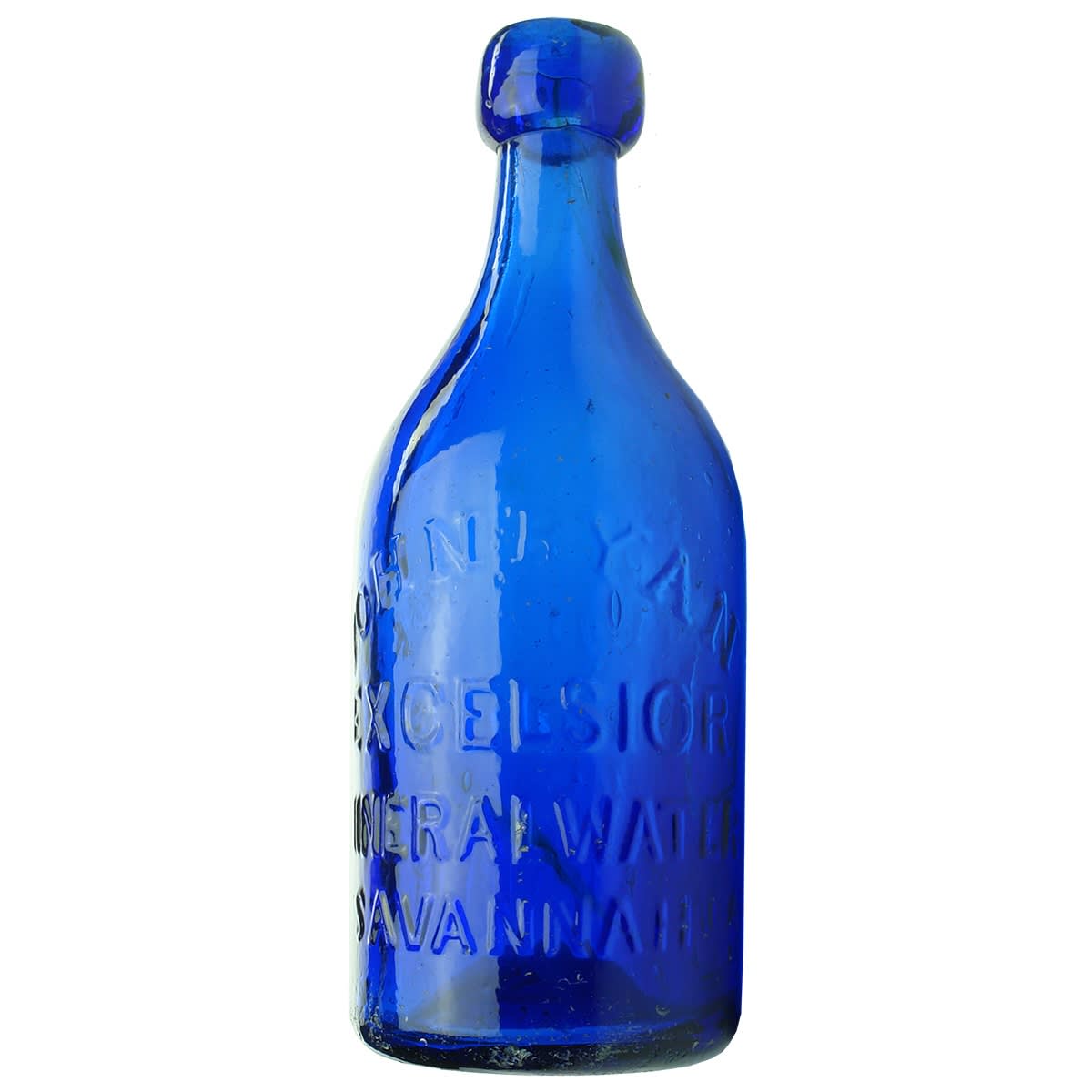 Cobalt Blue Soda. John Ryan, Excelsior Mineral Water, Savannah. (USA)