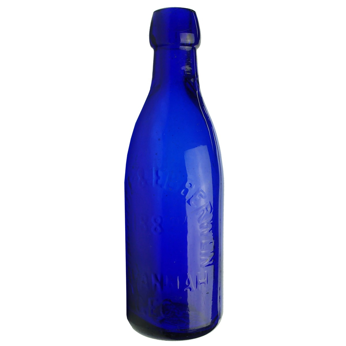 Soda. Meincke & Ebberwein Savannah. Cobalt Blue. (USA)