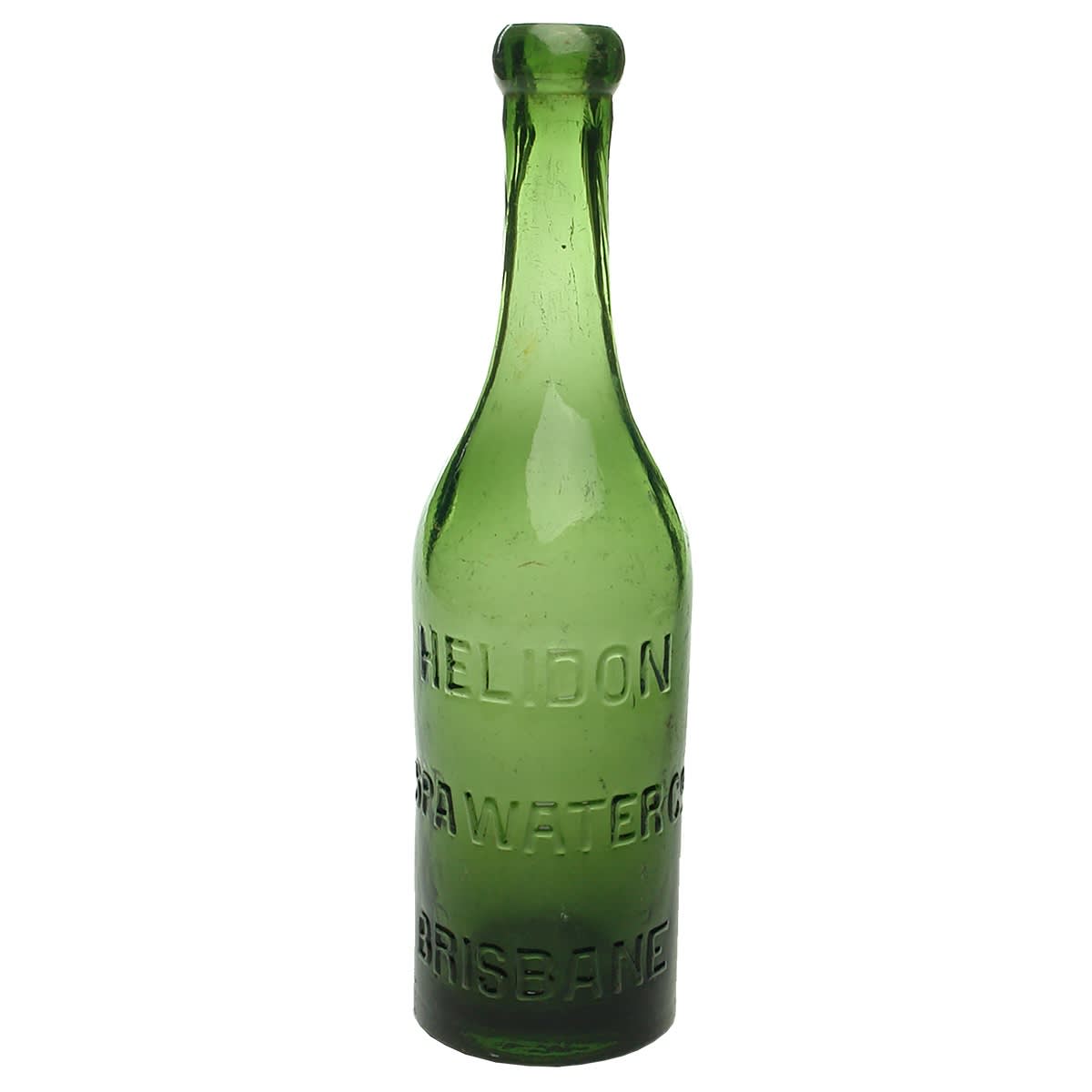 Blob Top. Helidon Spa Water Co., Brisbane. Green. 10 oz. (Queensland)