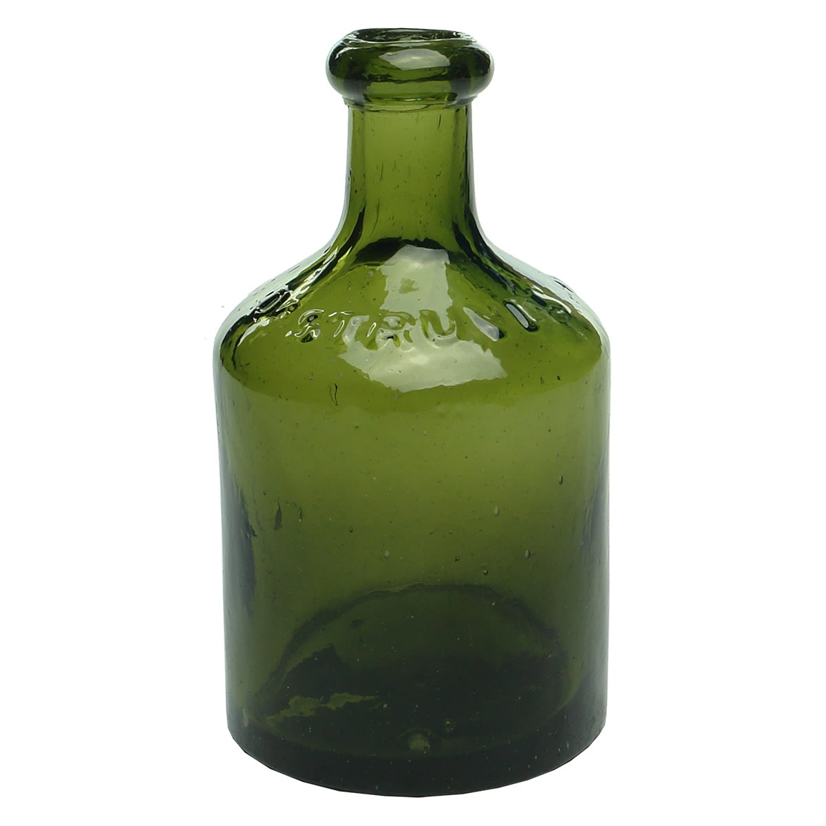 Dump Corker. Dr Struve's Mineral Waters. Dark Green. 10 oz.