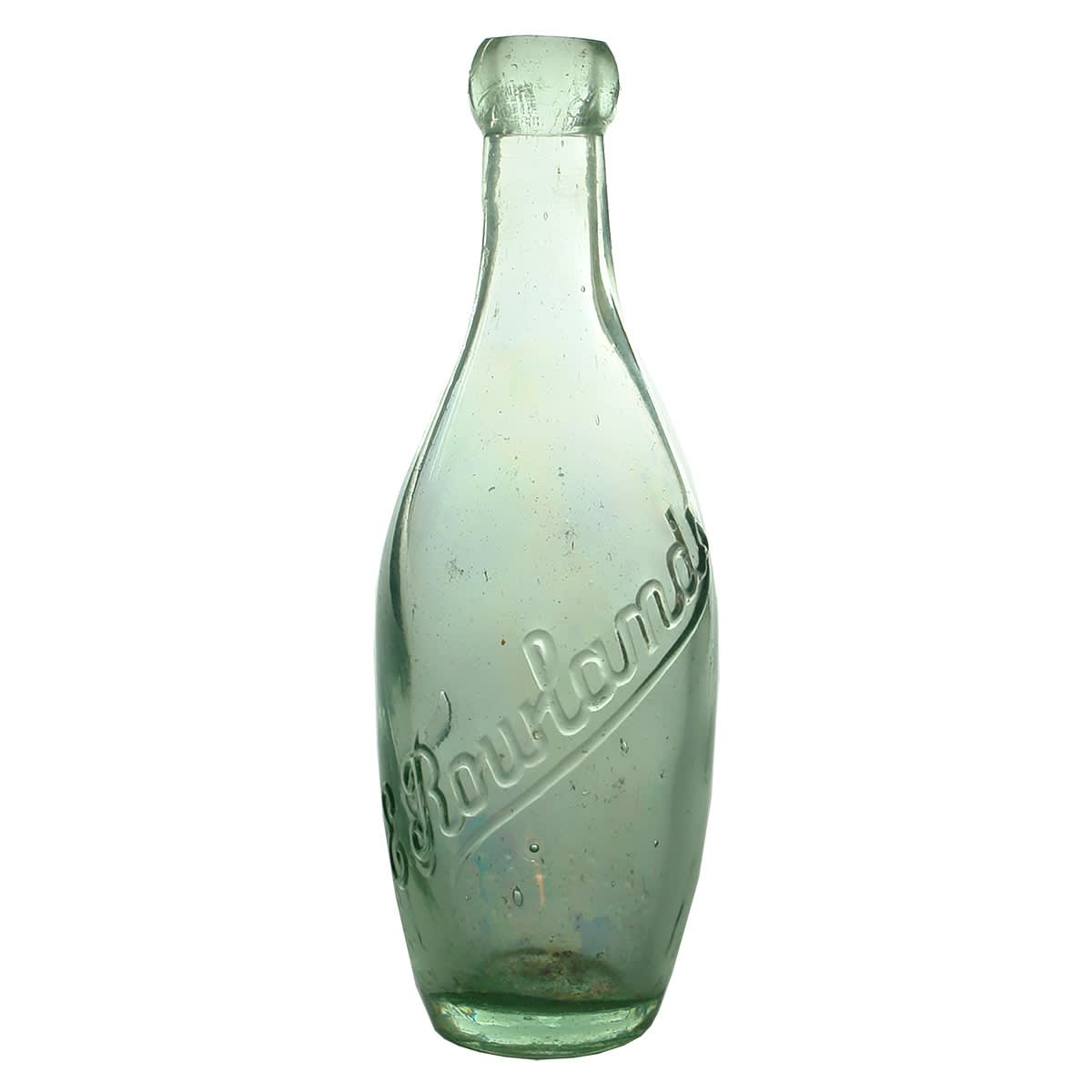 Blob top Skittle. E. Rowlands in script. Vance & Ross Bottle Makers Alexandria Sydney. 10 oz. (New South Wales & Victoria)