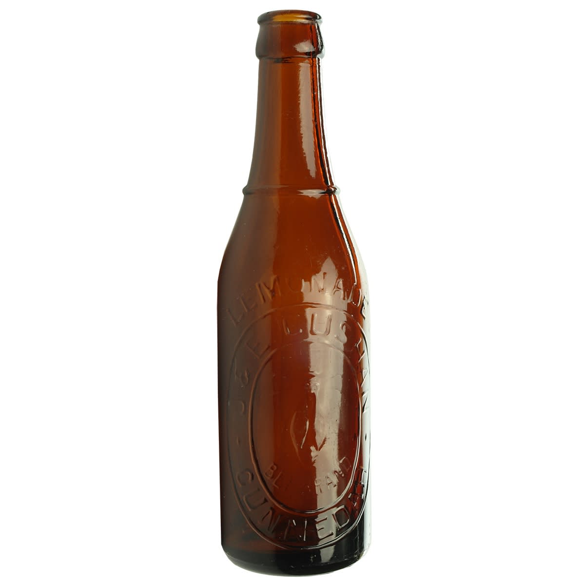 Crown Seal. J & E. Cushan, Gunnedah. Bee Brand. Lemonade. Amber. (New South Wales)