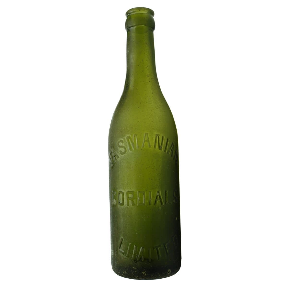 Crown Seal. Tasmanian Cordials Limited. Spun top. Olive Green. 10 oz. (Tasmania)
