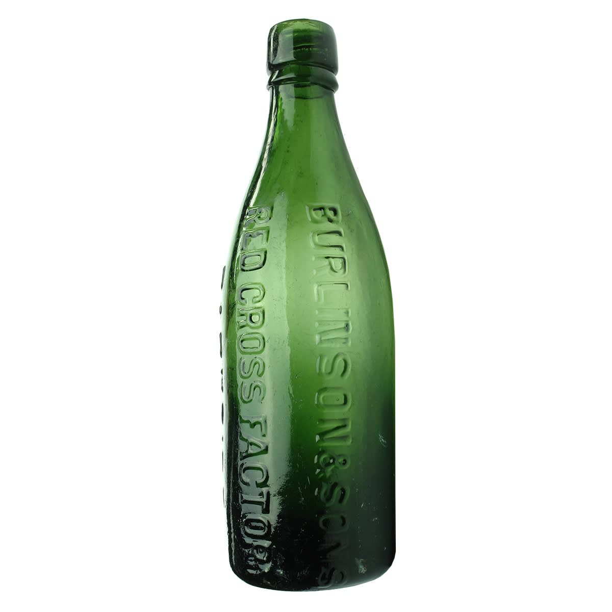 Internal Thread. Burlinson & Sons, Red Cross Factory, Parkside. Green. 26 oz. (South Australia)