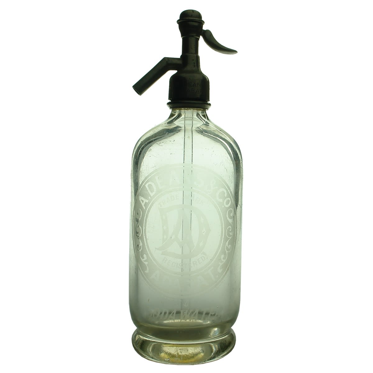 Soda Syphon. A. Deans & Co, Ararat. Round. 30 oz. (Victoria)
