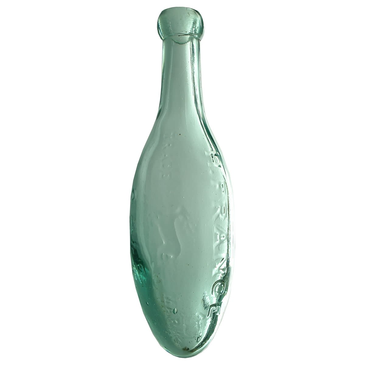 Torpedo. H. France, Sale. Running Deer. Aqua. 10 oz. (Gippsland, Victoria)