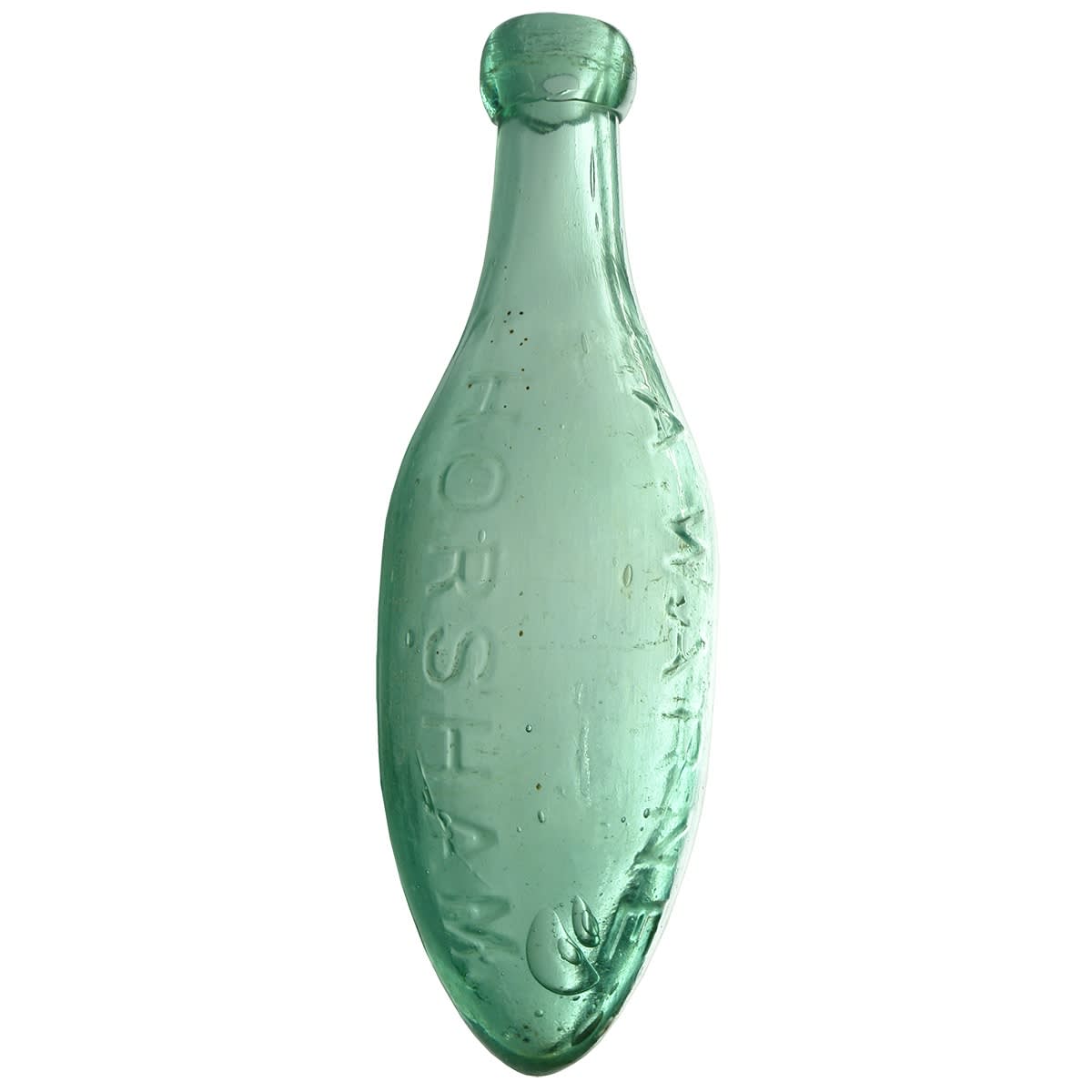 Torpedo. A. Warne, Horsham & Dimboola. Aqua. 10 oz. (Victoria)
