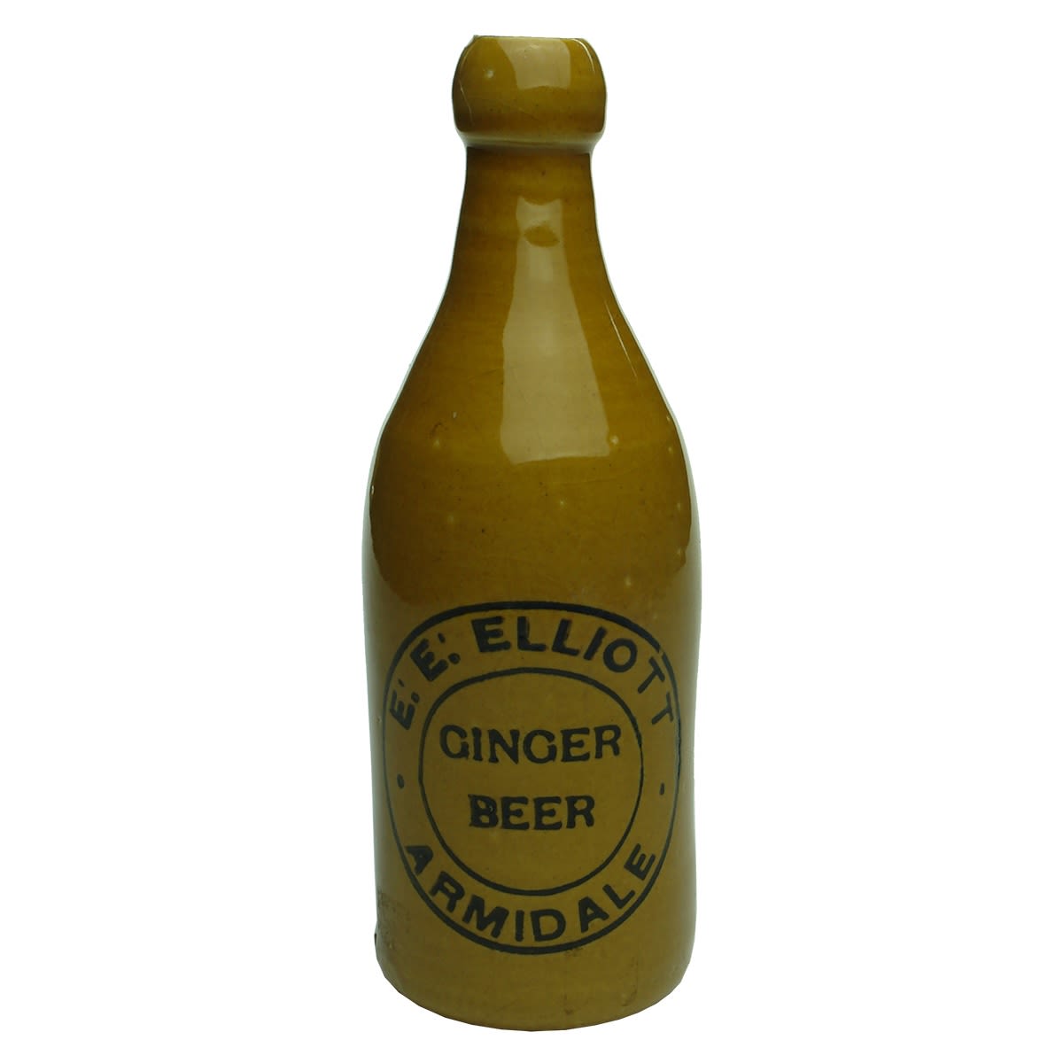 Ginger Beer. E. E. Elliott, Armidale. All tan. Champagne shape. (New South Wales)