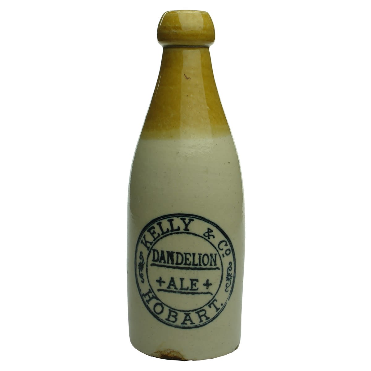 Ginger Beer. Kelly & Co., Dandelion Ale, Hobart. Pinnacle Brand. Champagne. Tan Top. (Tasmania)