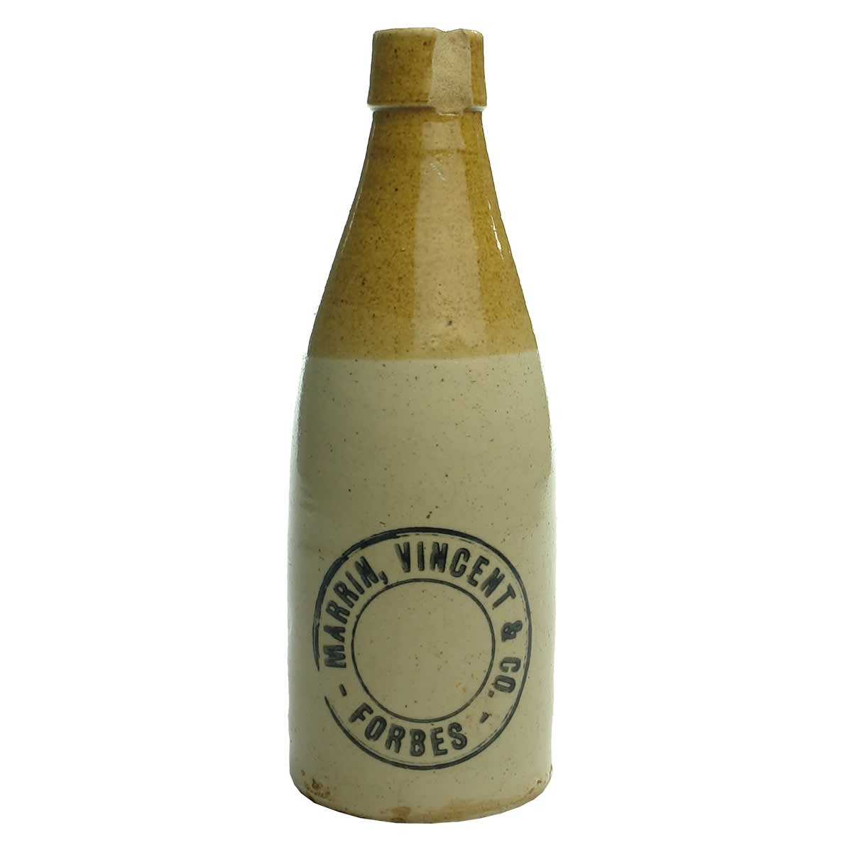 Ginger Beer. Marrin, Vincent & Co., Forbes. Champagne. Tan Top. 10 oz. (New South Wales)