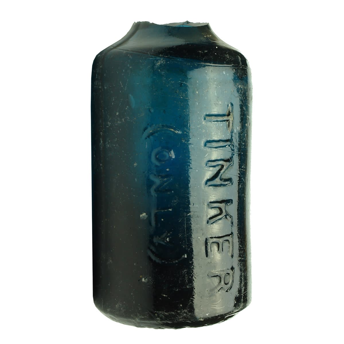 Blob Top. Tinker (Only). Dark Turquoise Blue. Dump shape. Broken! (Bathurst, New South Wales)