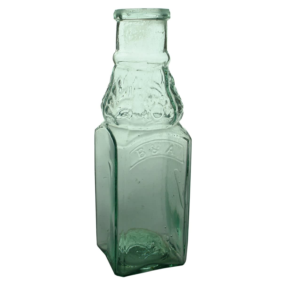 Goldfields. B & A, Coat of Arms. Pickle. British Registration Diamond. Aqua. 1 Quart. (United Kingdom) (Late Kingsley Durdin collection)