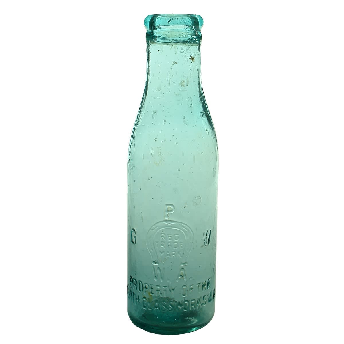 Chutney. Perth Glassworks. Horseshoe. Blue Aqua. (Western Australia)