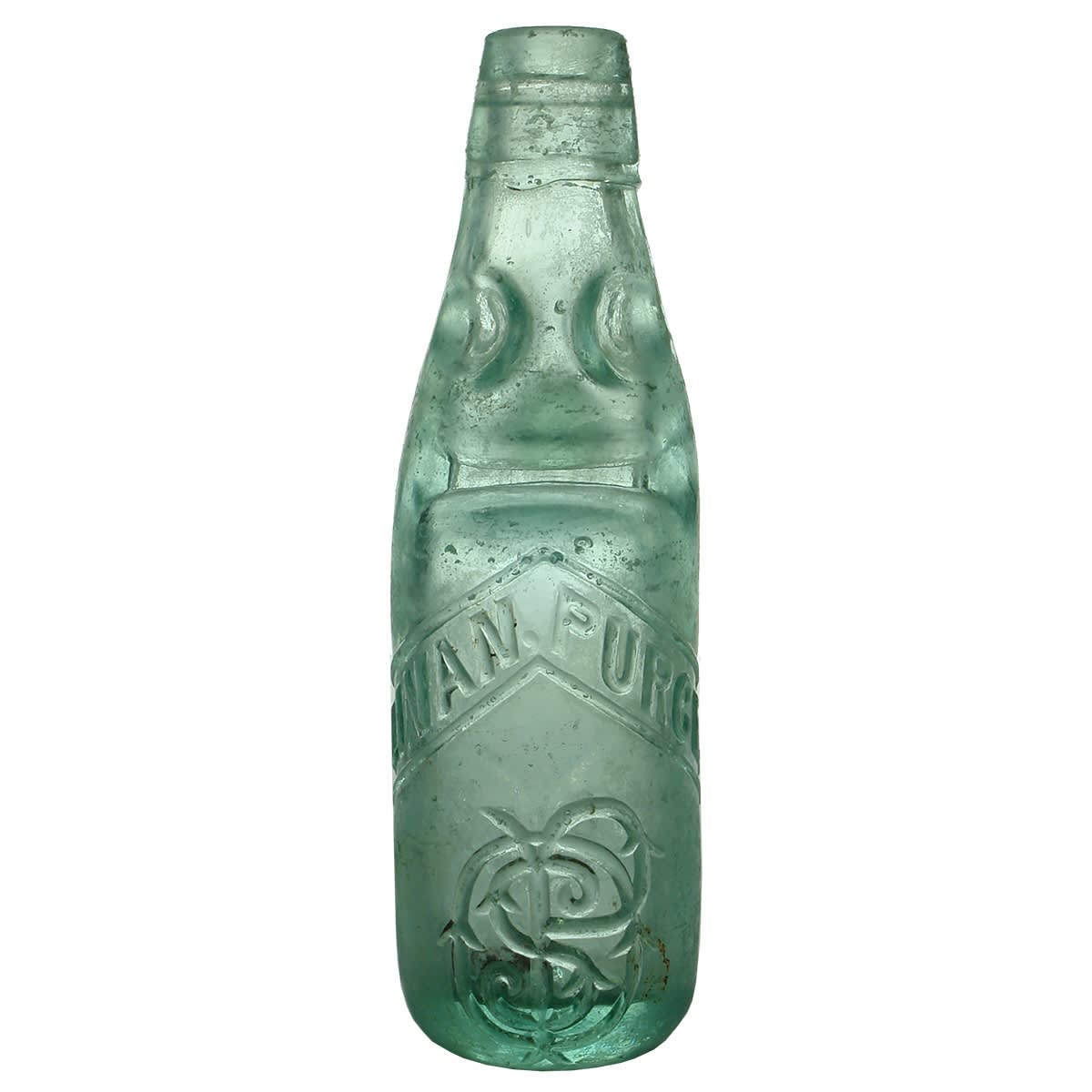Codd. O'Sullivan, Purcell & Co. No Town Name. Kilner Bros. Dobson. Aqua. 6 oz. (Victoria)