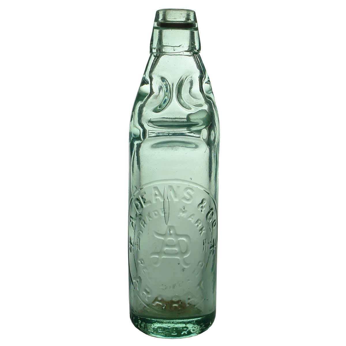 Codd. A. Deans & Co, Ararat. Kilner Bros, London in one line. Dobson. 10 oz. (Victoria)