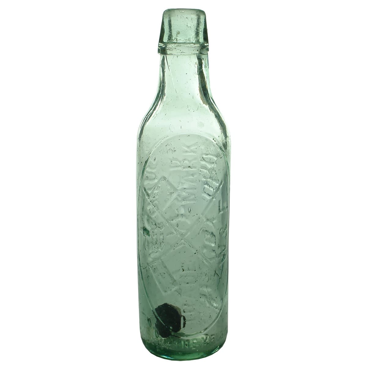 Lamont. Wilcox Bros. & Farmer, Dandenong. Crossed Flags. Aqua. 10 oz. (Victoria)