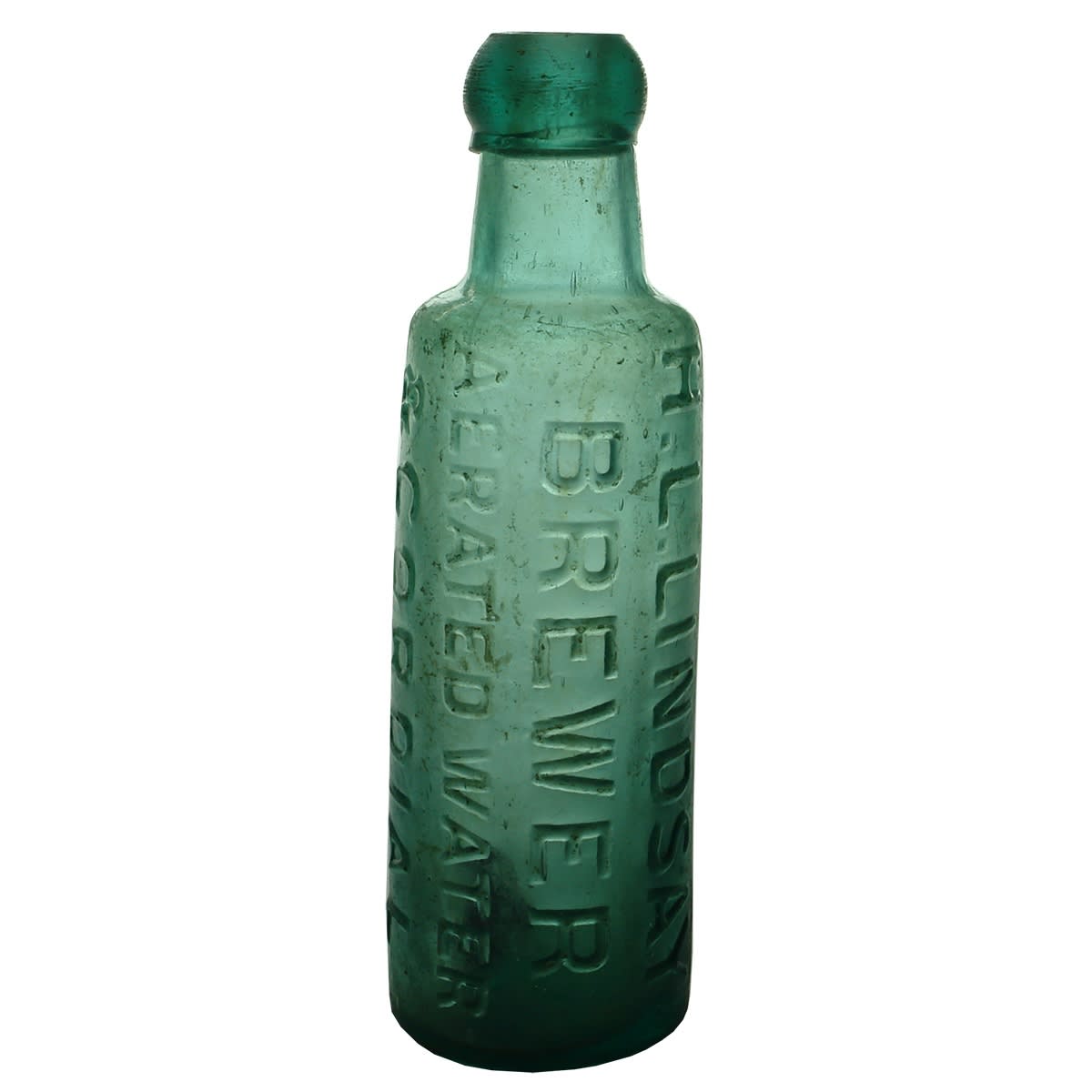 Patent. H. L. Lindsay, Hay, Bourke & Hillston. Bell Patent type. Dark Aqua. 10 oz. (New South Wales)