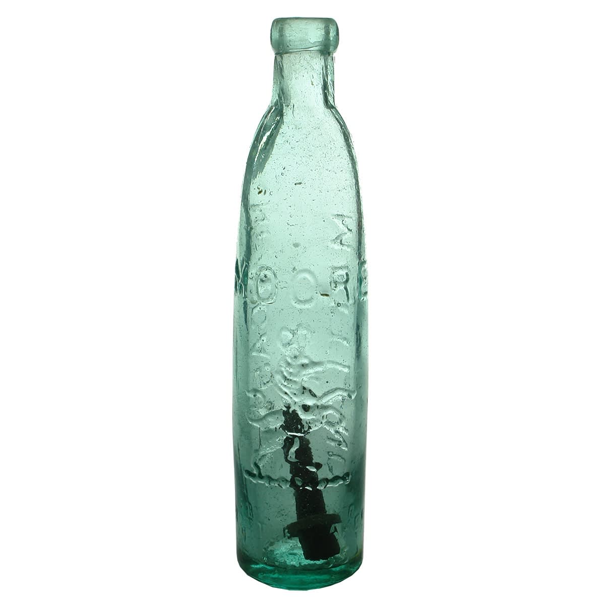 Patent. Moore, Newcastle & Maitland. Hogben. J. Ross. Deep Aqua. 10 oz. (New South Wales)