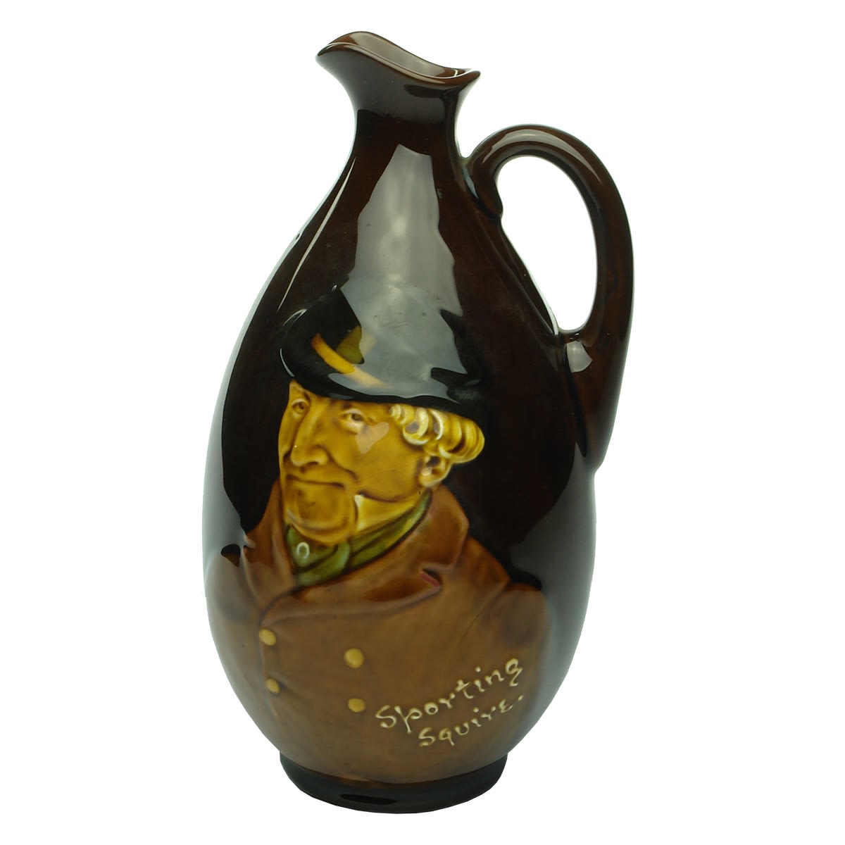 Kingsware Jug. Sporting Squire. Dewar's Whisky. Royal Doulton.