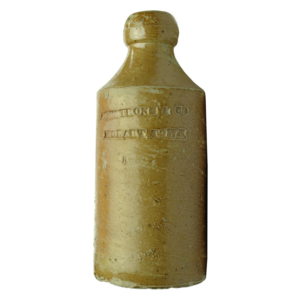 Impressed Ginger Beer. Armstrong & Co., Hobart Town. Very crude variety. (Tasmania)