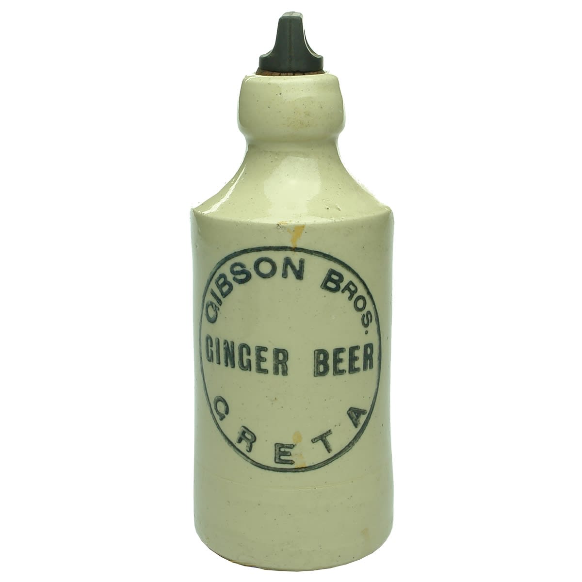 Ginger Beer. Gibson Bros., Greta. Internal Thread. All White. (New South Wales)