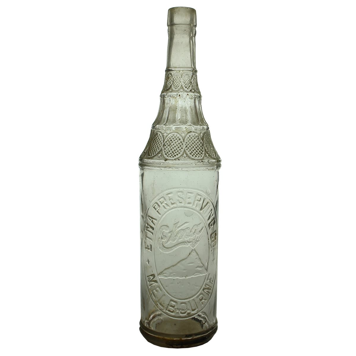 Cordial. Etna Preserving Co., Melbourne. Pale Amethyst. 26 oz. (Victoria)