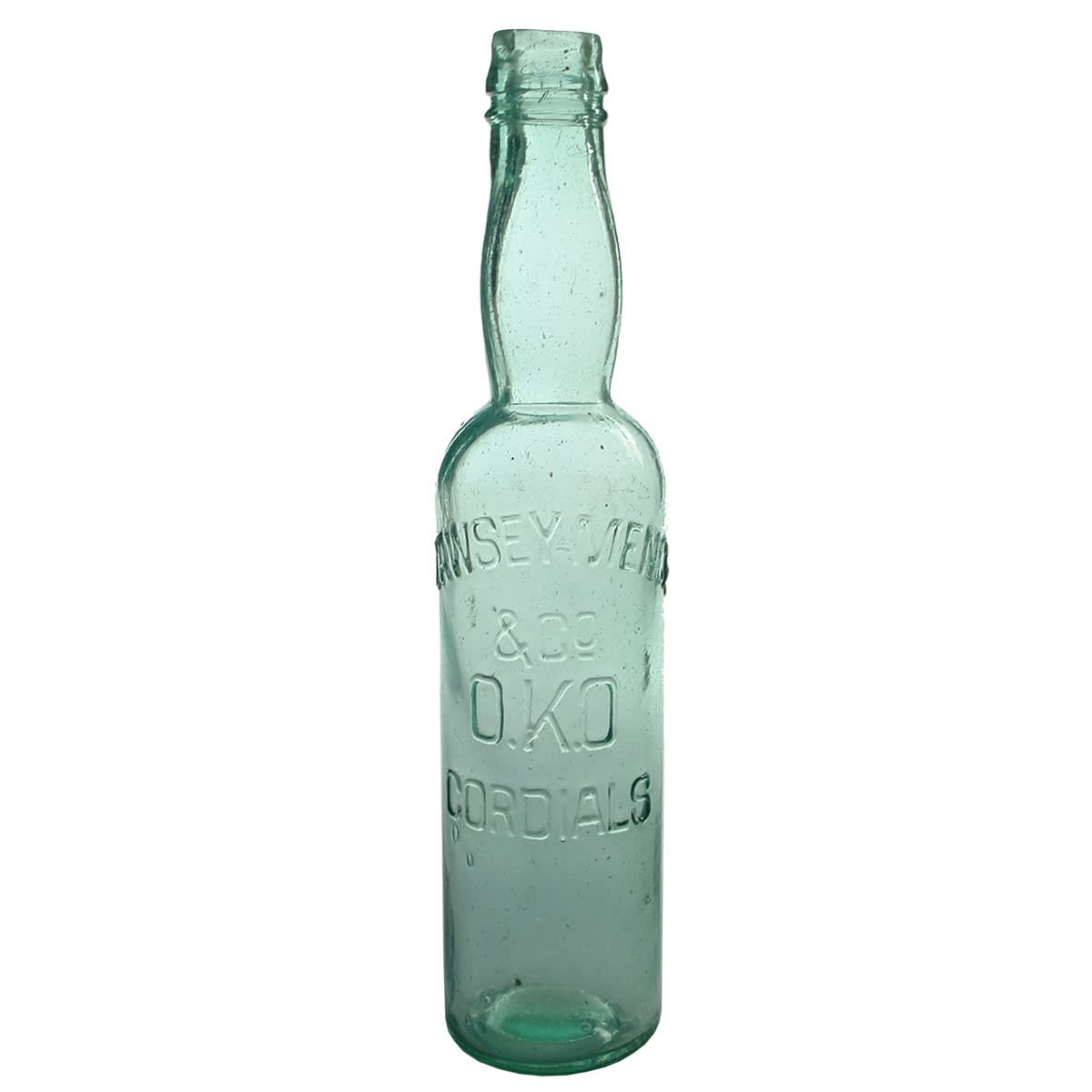 Cordial. Cawsey Menck & Co. OKO Cordials. Aqua. 13 oz. (Victoria)