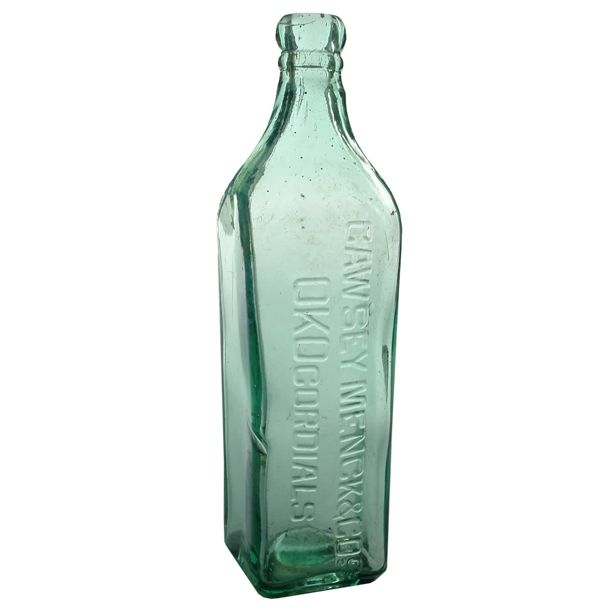 Cordial. Cawsey Menck & Cos OKO Cordials. Square. (Victoria & New South Wales)