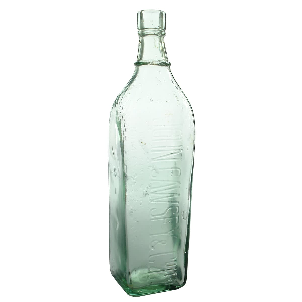 Cordial. John Cawsey & Co Ltd Sydney. Large embossing to one side. Ring in neck. (New South Wales)