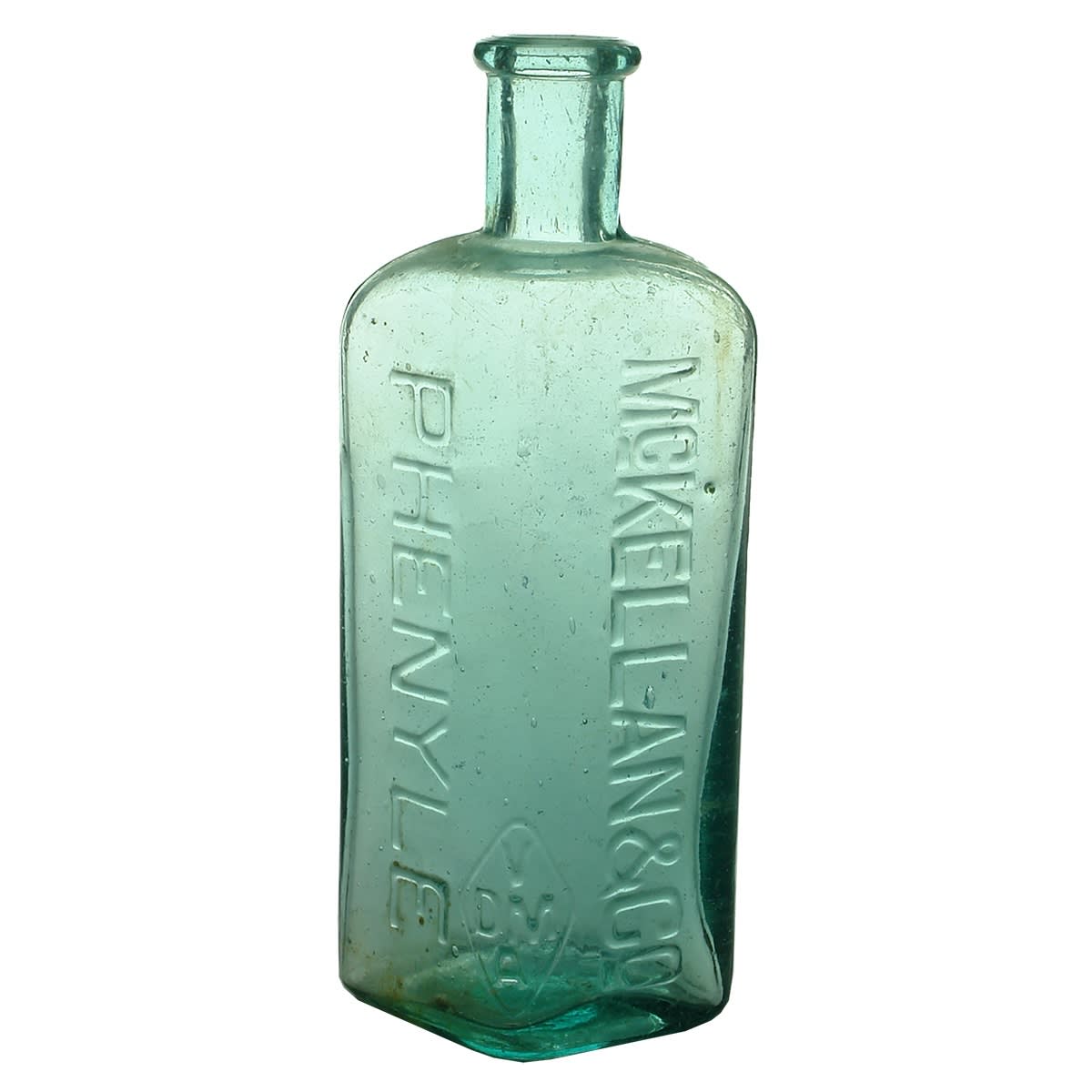 Poison. McKellan & Co., Phenyle. Mid size. Aqua. (Victoria)