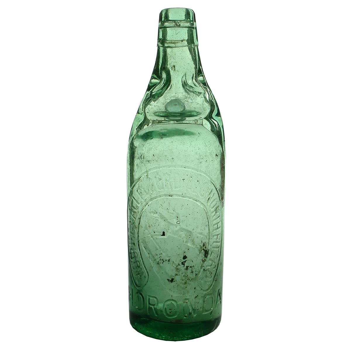 Codd. Moonee Valley Cordial Co., North Fitzroy. Horonda. Dobson. Deep Aqua. 26 oz. (Victoria)
