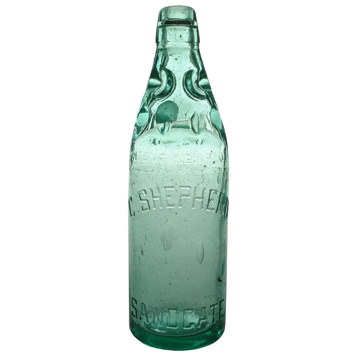 Codd. C. Shepherd, Sandgate. Patent No 14207 Midson Patent. 26 oz. (Queensland)