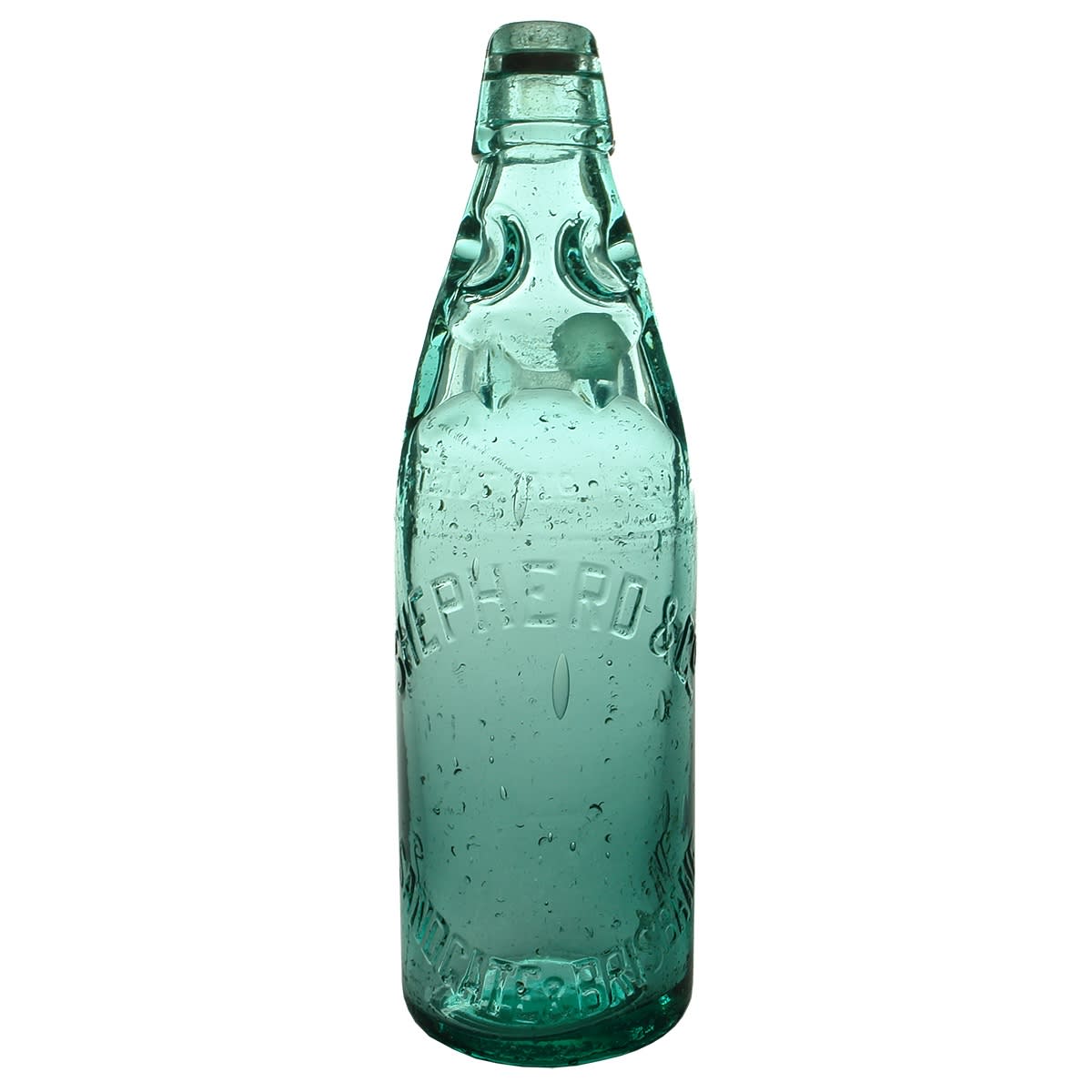 Codd. Shepherd & Co., Sandgate & Brisbane. Patent No 14207. Midson Patent. 26 oz. (Queensland)