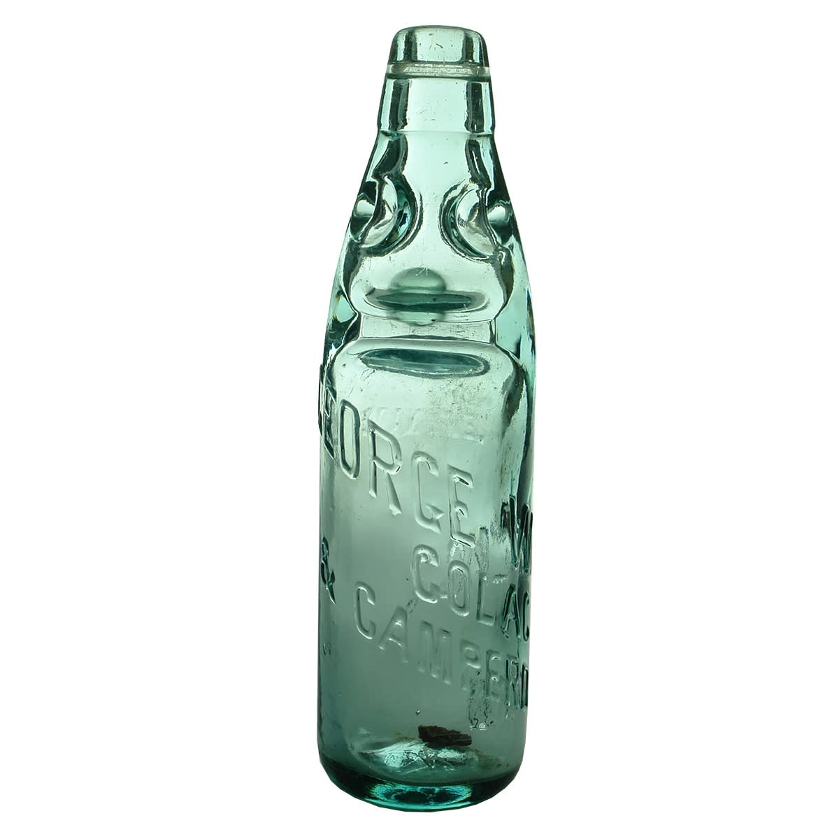 Codd. George Wilmot, Colac & Camperdown. Lemonade. Dobson. Blue Aqua. 10 oz. Fat type. (Victoria)