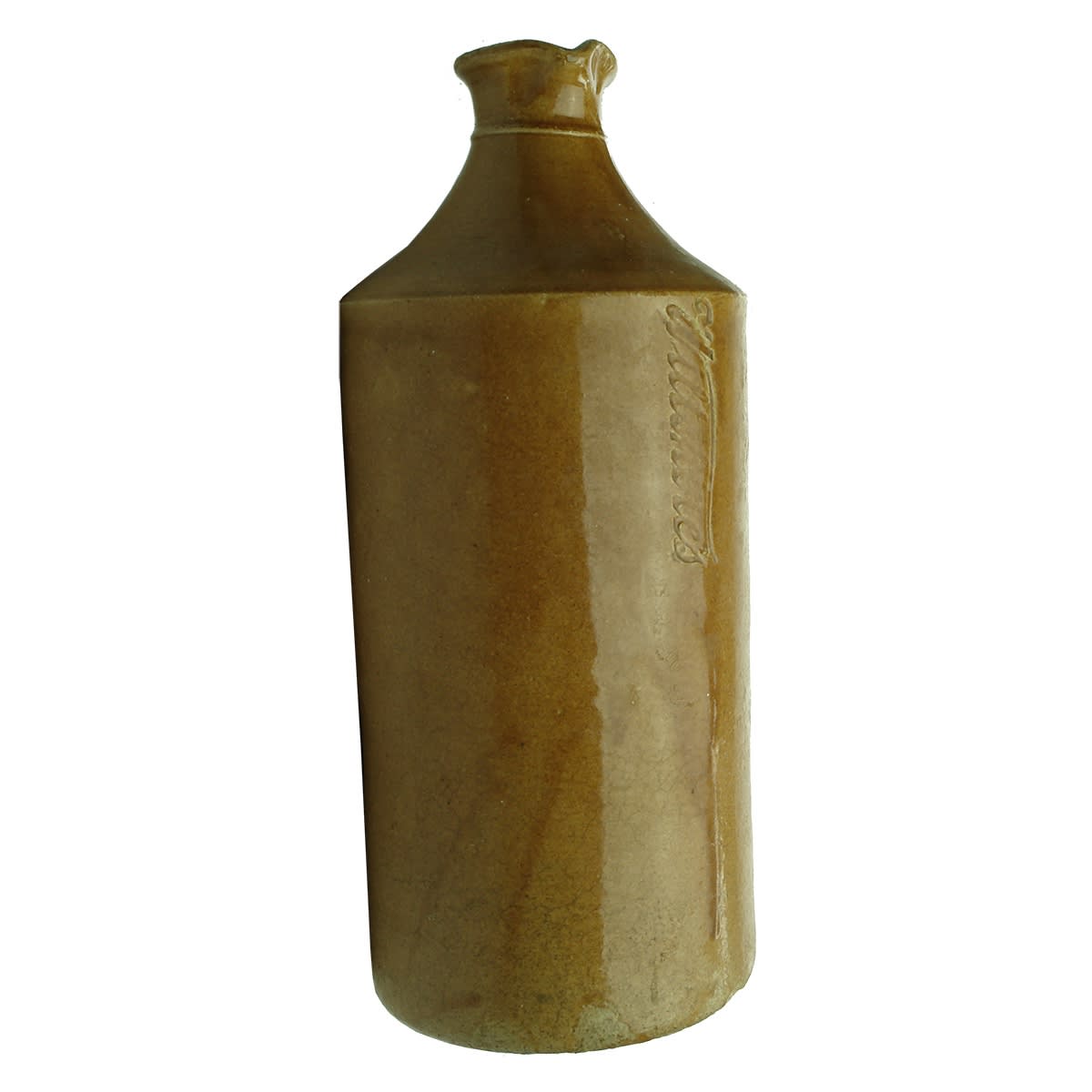 Large Stoneware Impressed ink. Wiltshire's in script down from the shoulder. Master Ink size. Quart. (Victoria)