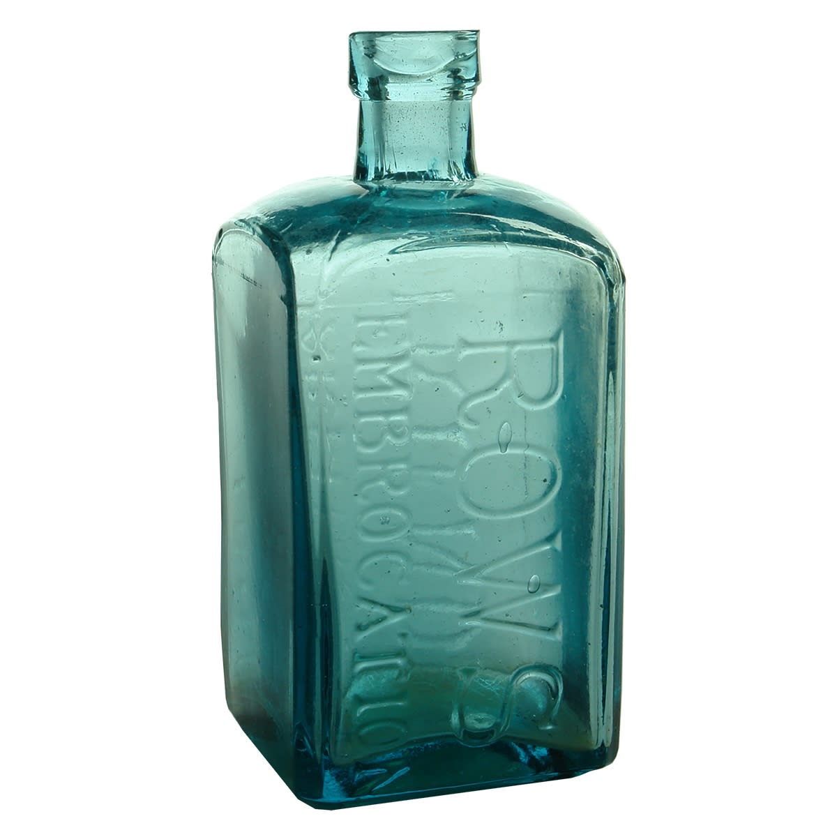 Medicine/Cure. Rows Embrocation. Farmers Friend. Ice Blue. 10 oz. (New South Wales)