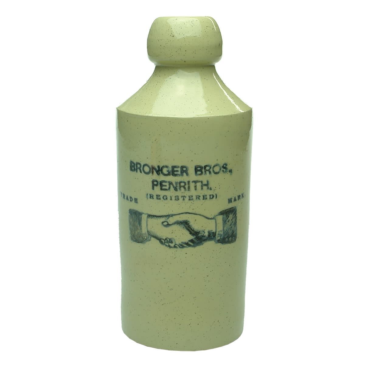 Ginger Beer. Bronger Bros., Penrith. Handshake. All White. Bourne Denby. (New South Wales)