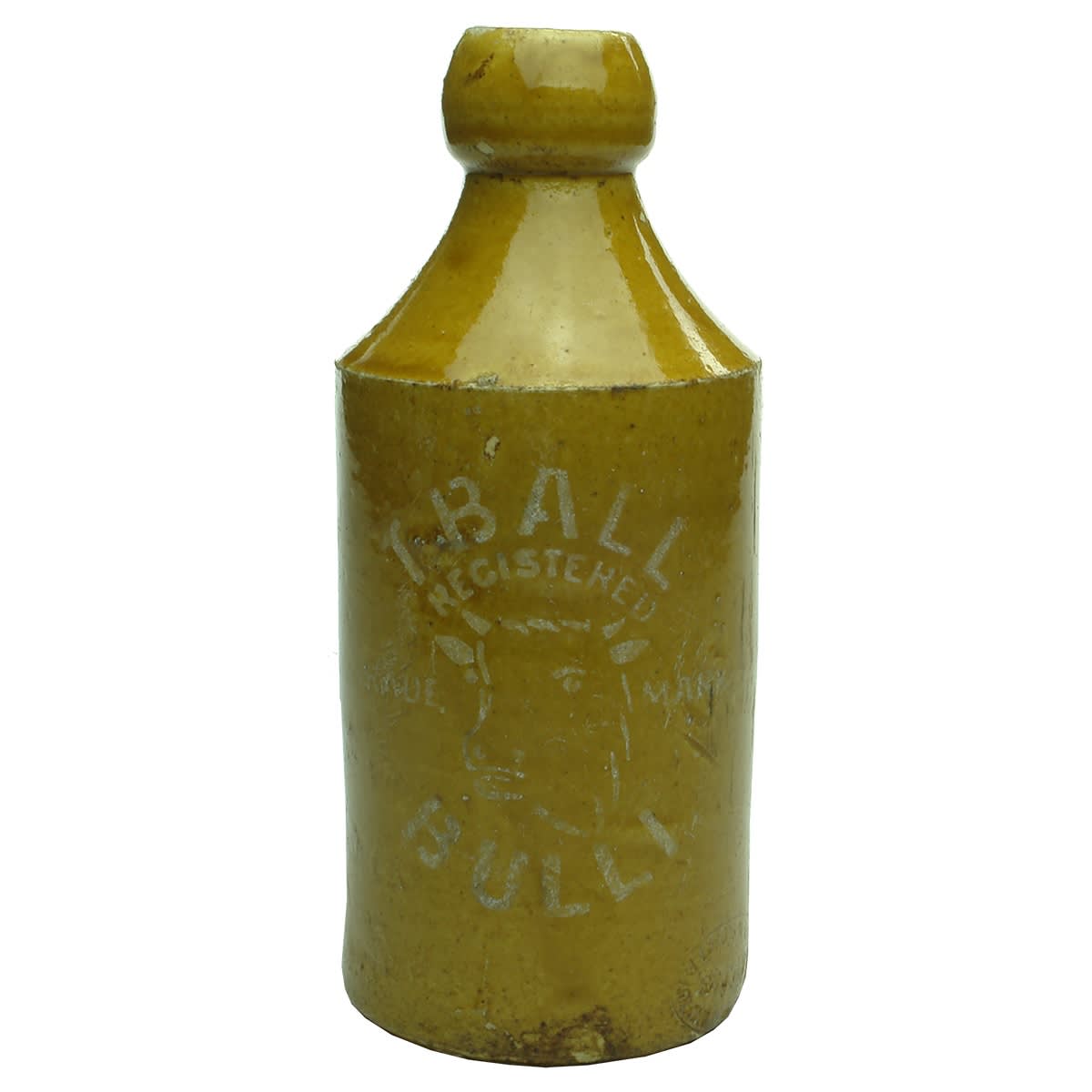 Ginger Beer. T. Ball, Bulli. Sand Blasted. All Tan. (New South Wales)