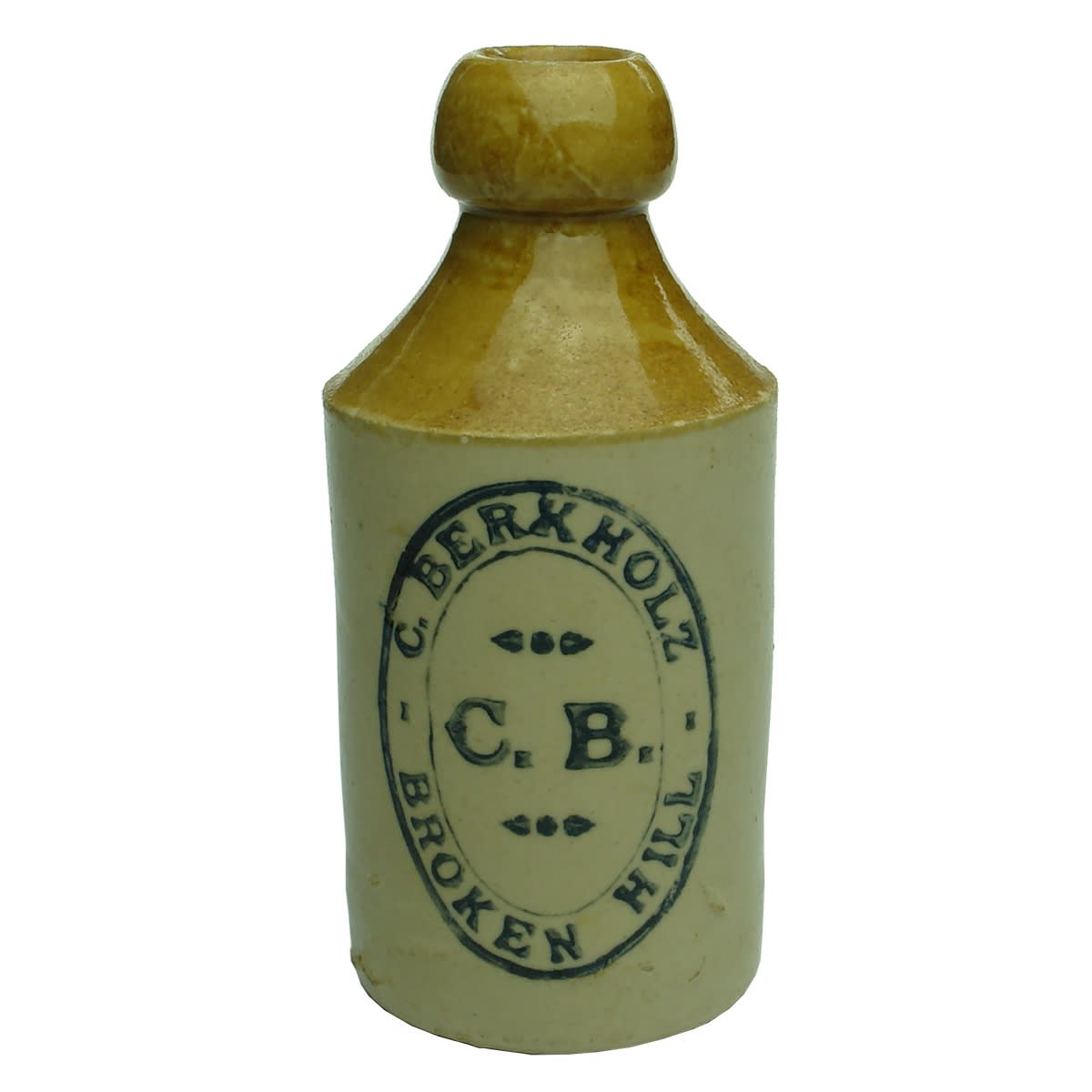 Ginger Beer. C. Berkholz, Broken Hill. Dump. Tan Top. (New South Wales)