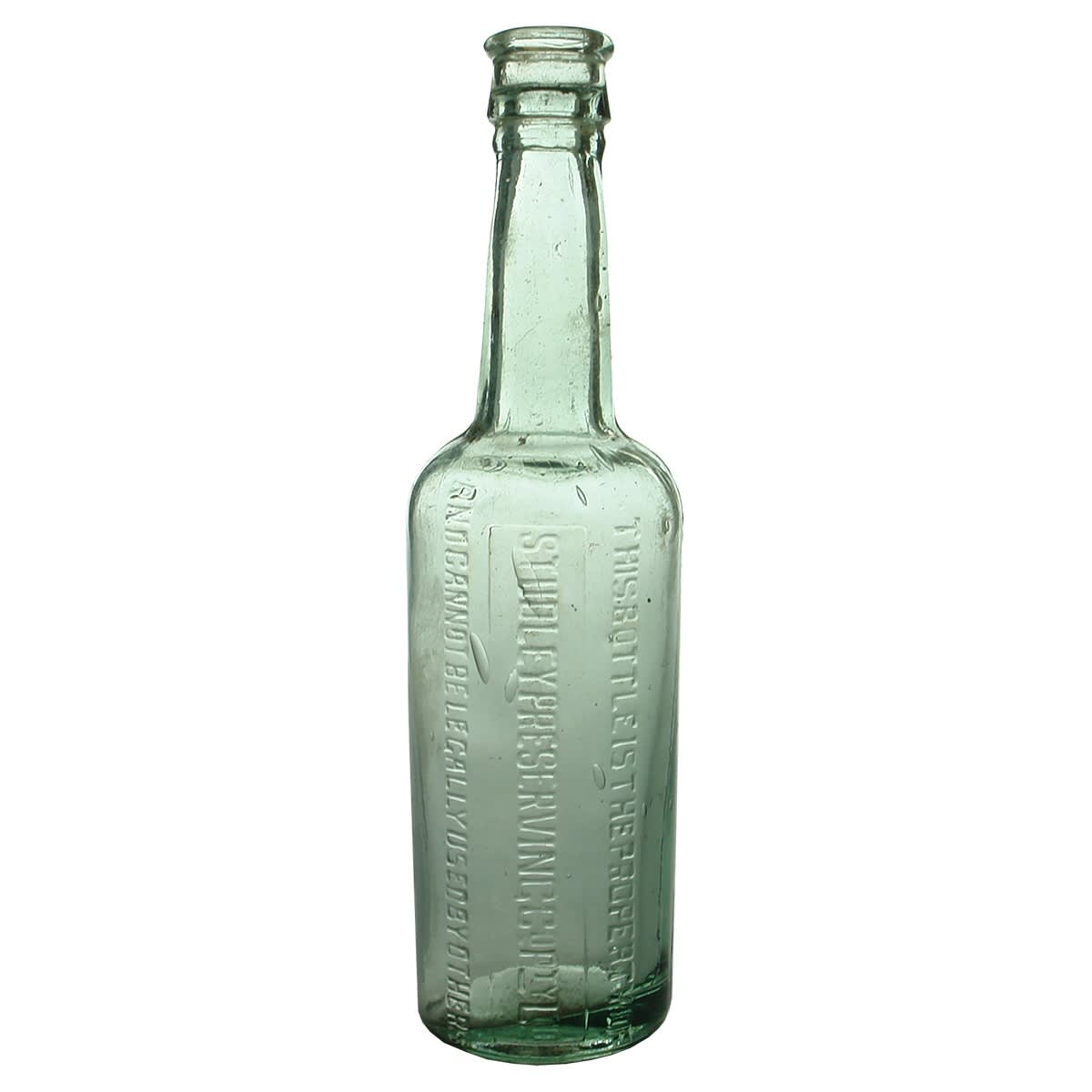 Sauce. Studley Preserving Co Pty Ltd. Hot Sauce. Aqua. 10 oz. (Victoria).