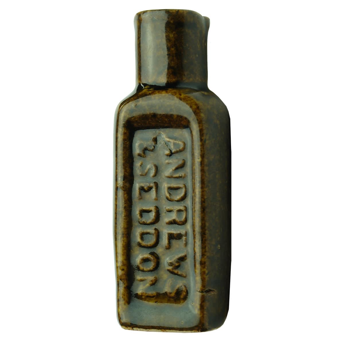 Polish. Andrews & Seddon. Chocolate glaze. Small size. Campbell's Pottery. 108 mm. (Tasmania)