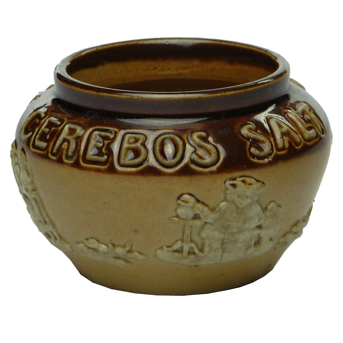 Pottery. Cerebos Salt, Doulton Harvestware Salt Dish.