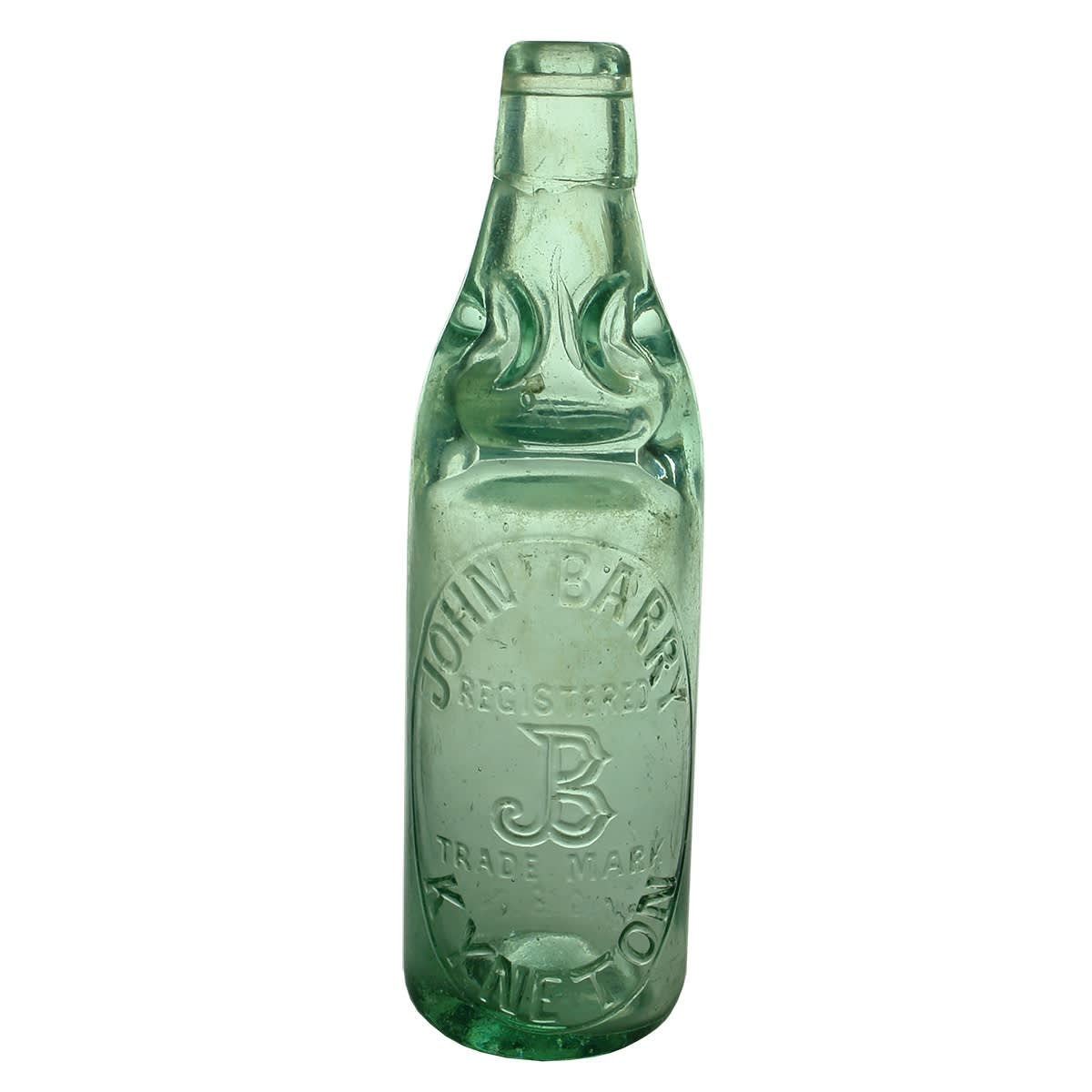 Codd. John Barry, Kyneton. Monogram. MGB Co. Dobson. Aqua. 10 oz. (Victoria)