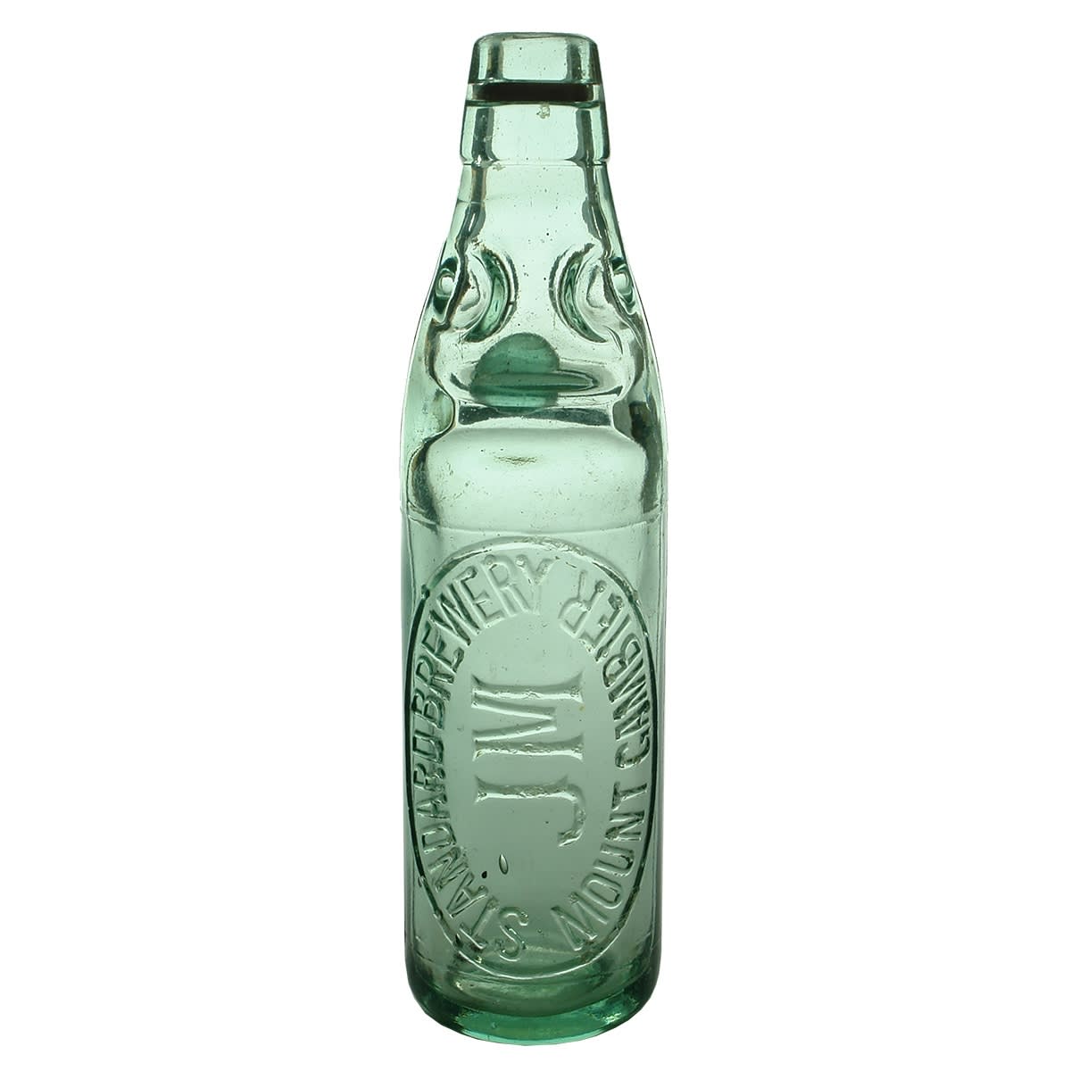Codd. Standard Brewery, Mount Gambier. JM Initials. Dobson. Aqua. 10 oz. (South Australia)