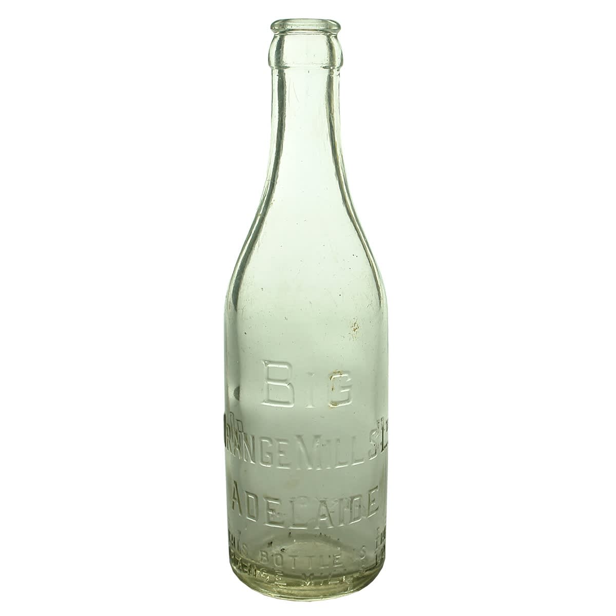 Crown Seal. Big Orange Mills Ltd Adelaide. Clear. 10 oz. (South Australia)