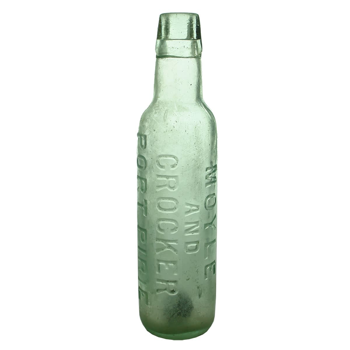 Lamont. Moyle and Crocker, Port Pirie. Kilner Bros made. Aqua. 10 oz. (South Australia)