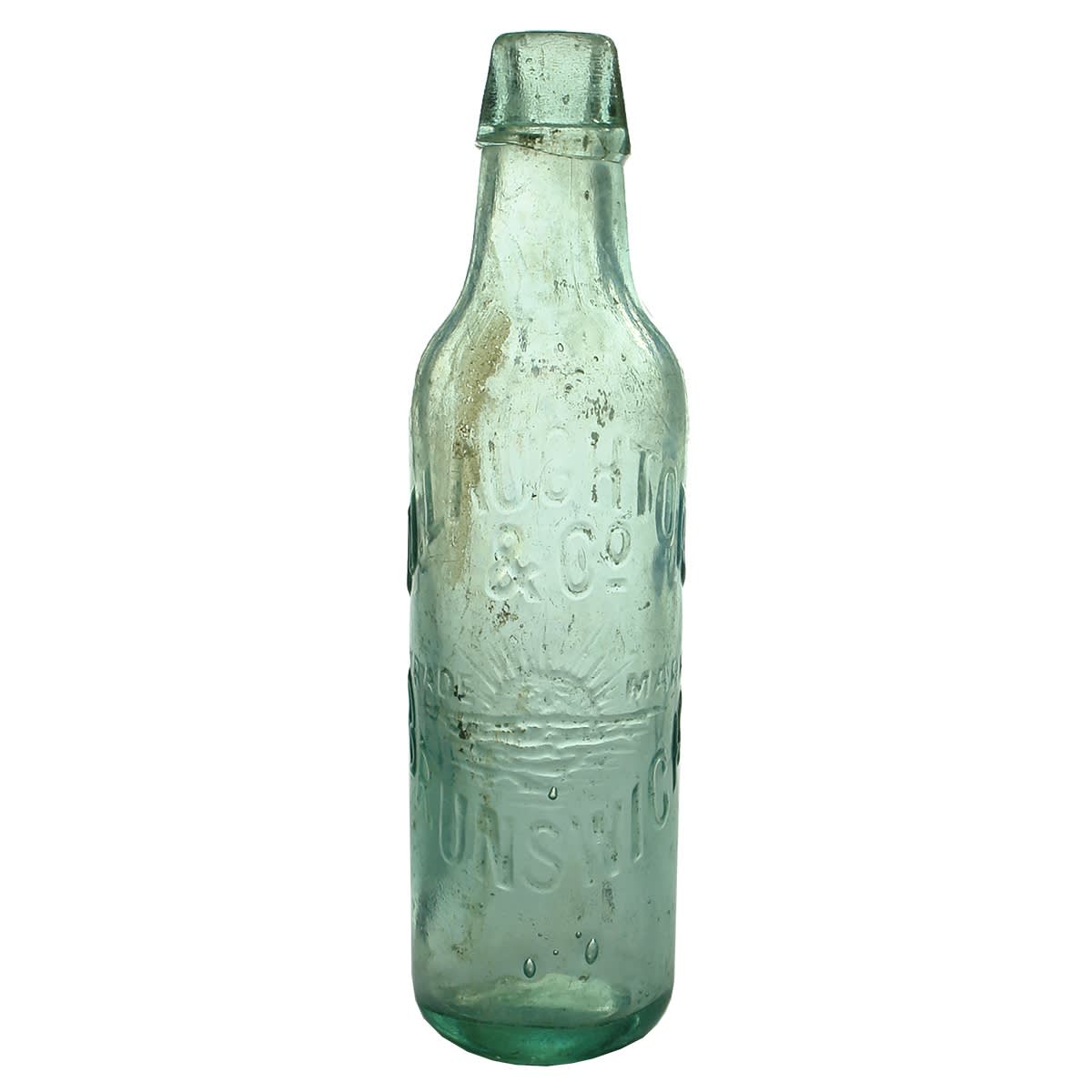 Lamont. N. Laughton & Co., Brunswick. Rising Sun. Aqua. 10 oz. (Victoria)