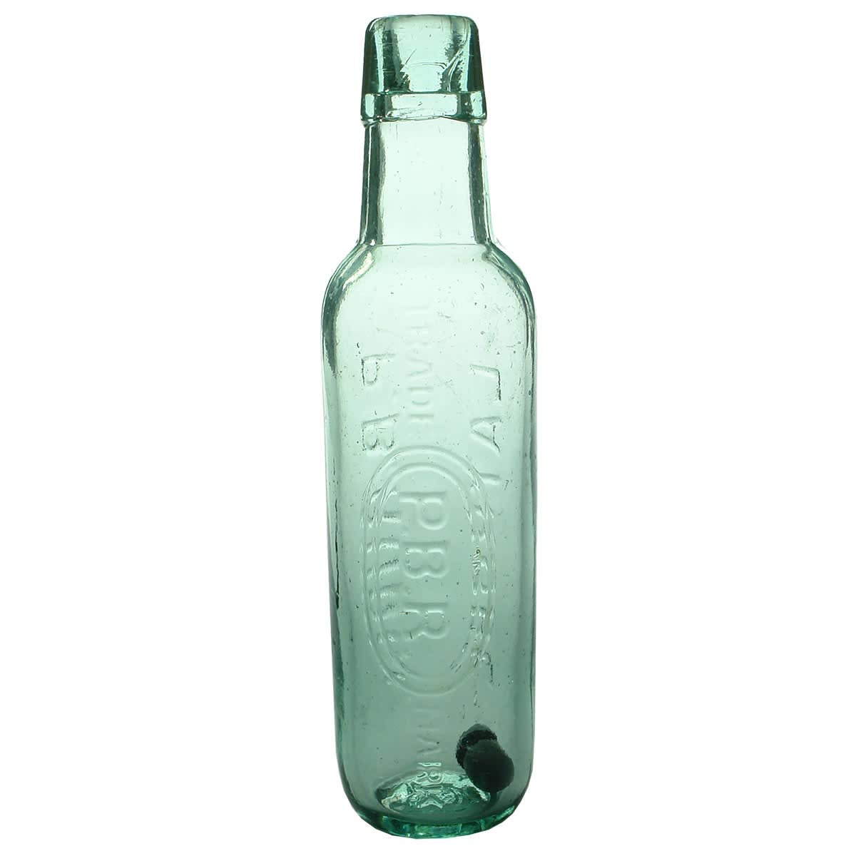 Lamont. P. B. Rudge, Latrobe. R base mark. Aqua. 10 oz. (Tasmania)