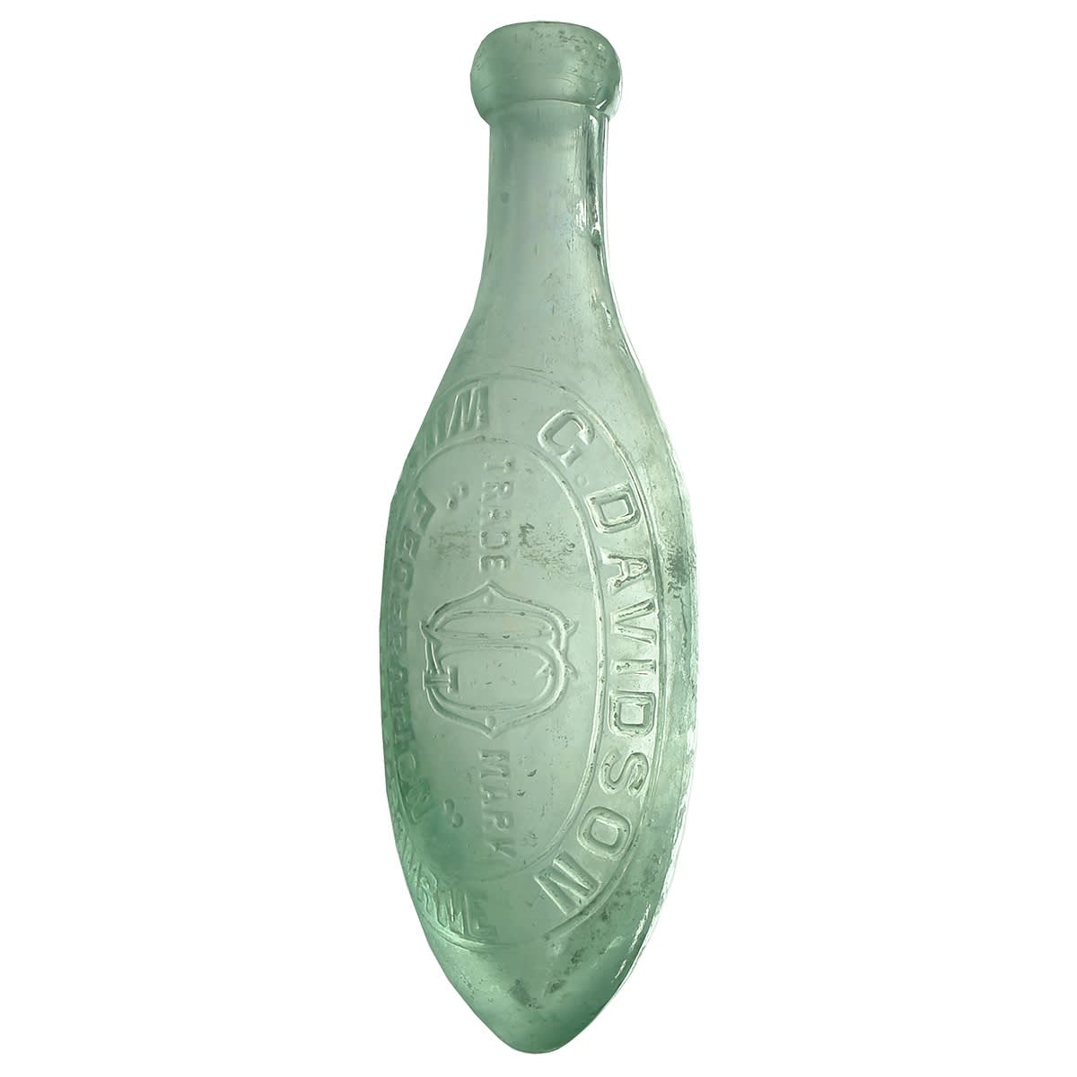 Torpedo. G. Davidson, Federation, Melbourne. Aqua. 10 oz. (Victoria)